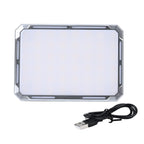Multifunctional Rechargable Power Bank and LED Flood Light with Powerful 5600 Lumin (Battery Cap. 4000mAh) - Silver