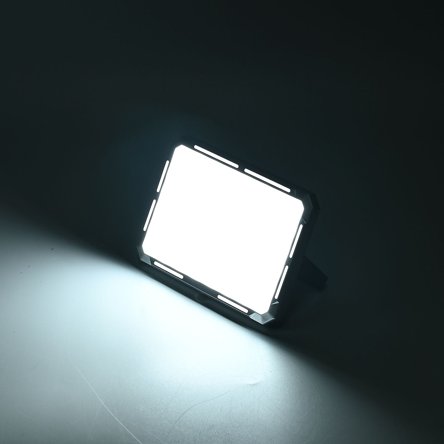 Multifunctional Rechargable Power Bank and LED Flood Light with Powerful 5600 Lumin (Battery Cap. 4000mAh) - Silver