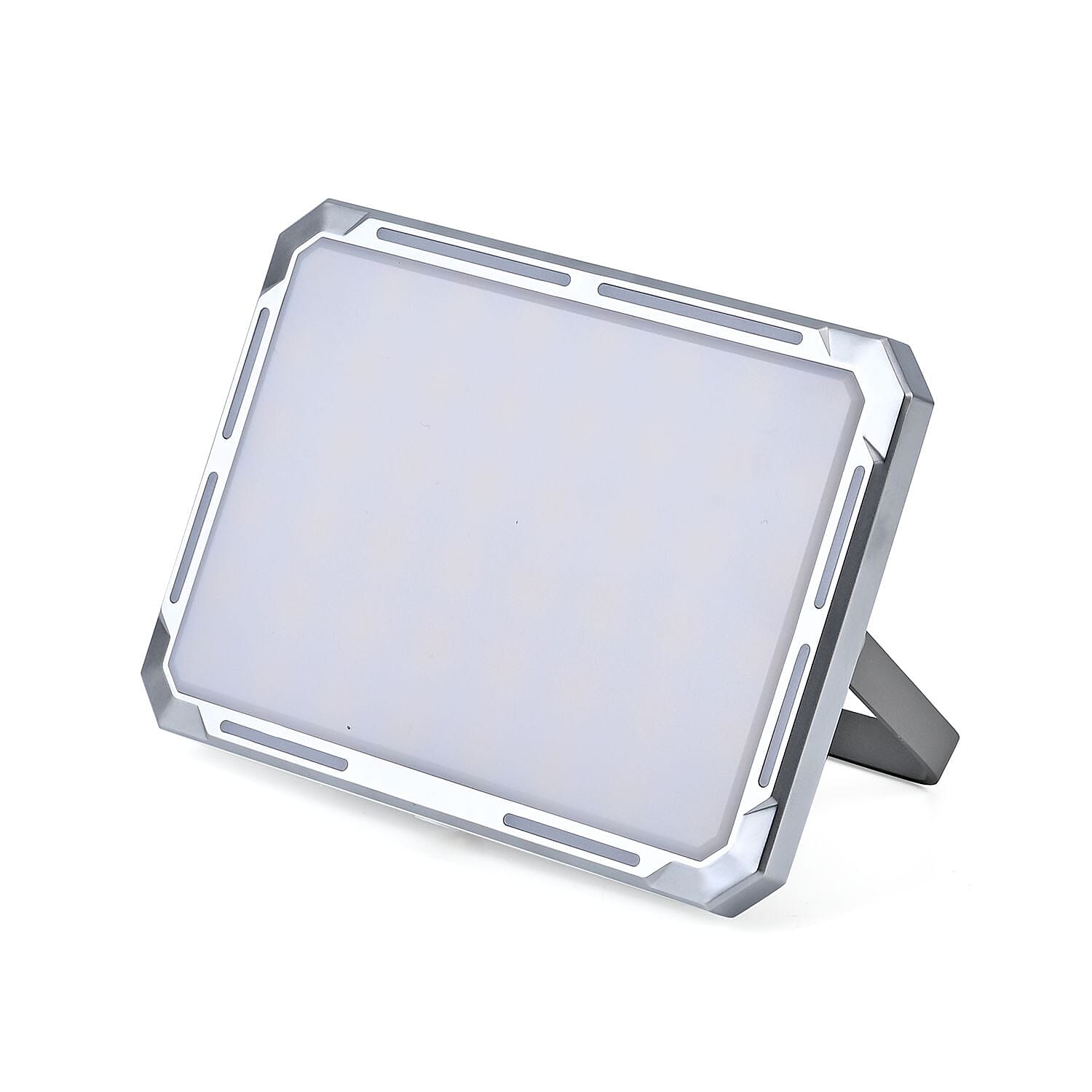 Multifunctional Rechargable Power Bank and LED Flood Light with Powerful 5600 Lumin (Battery Cap. 4000mAh) - Silver