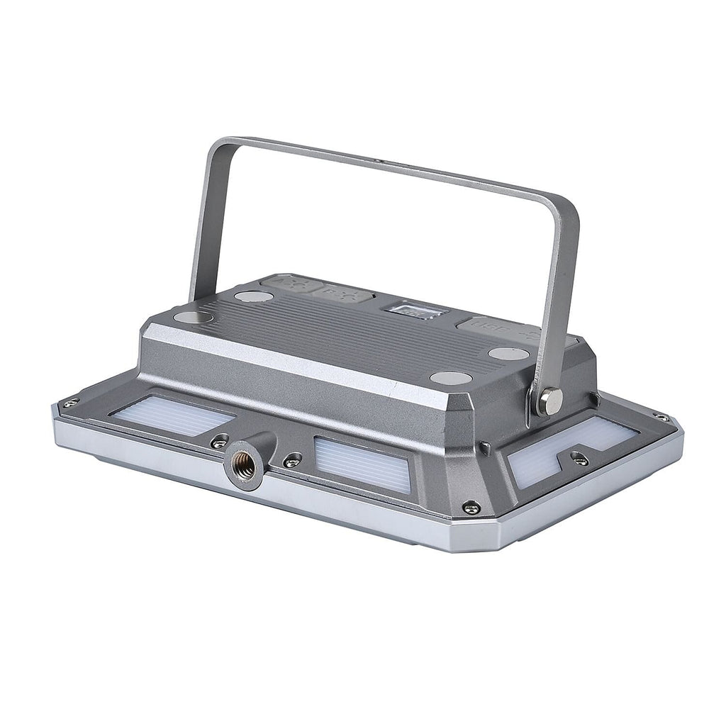 Multifunctional Rechargable Power Bank and LED Flood Light with Powerful 5600 Lumin (Battery Cap. 4000mAh) - Silver