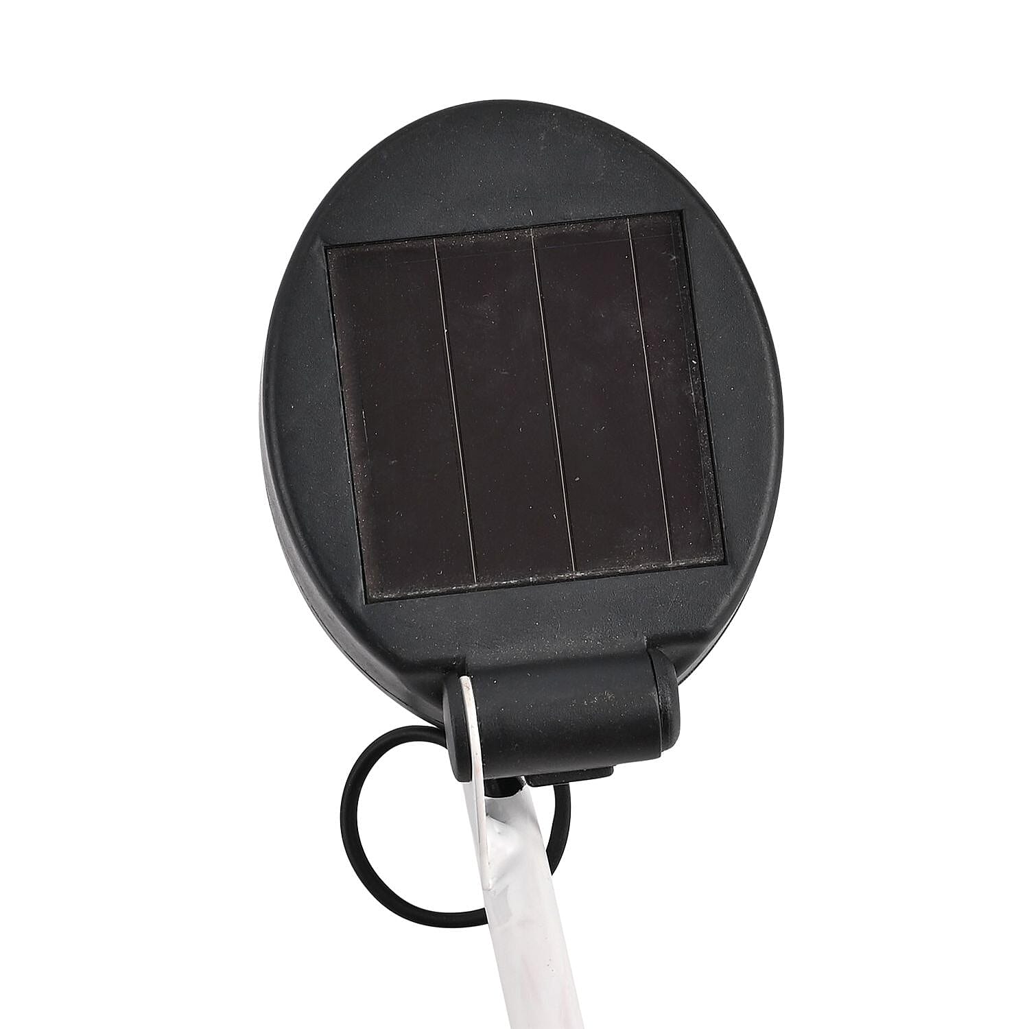 Solar Snowman Garden Stake Warm LED Light - White