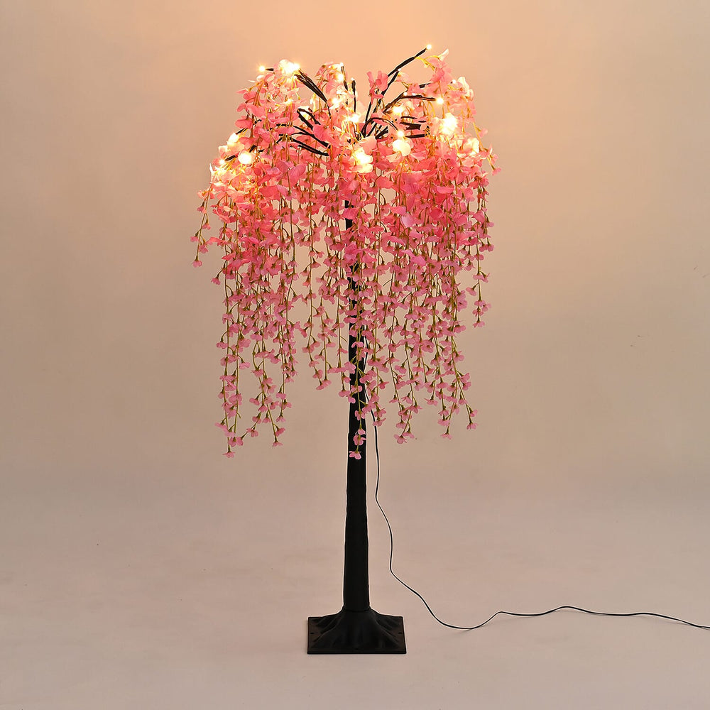 Pink Blossom Tree With 32 Warm White LED Lights