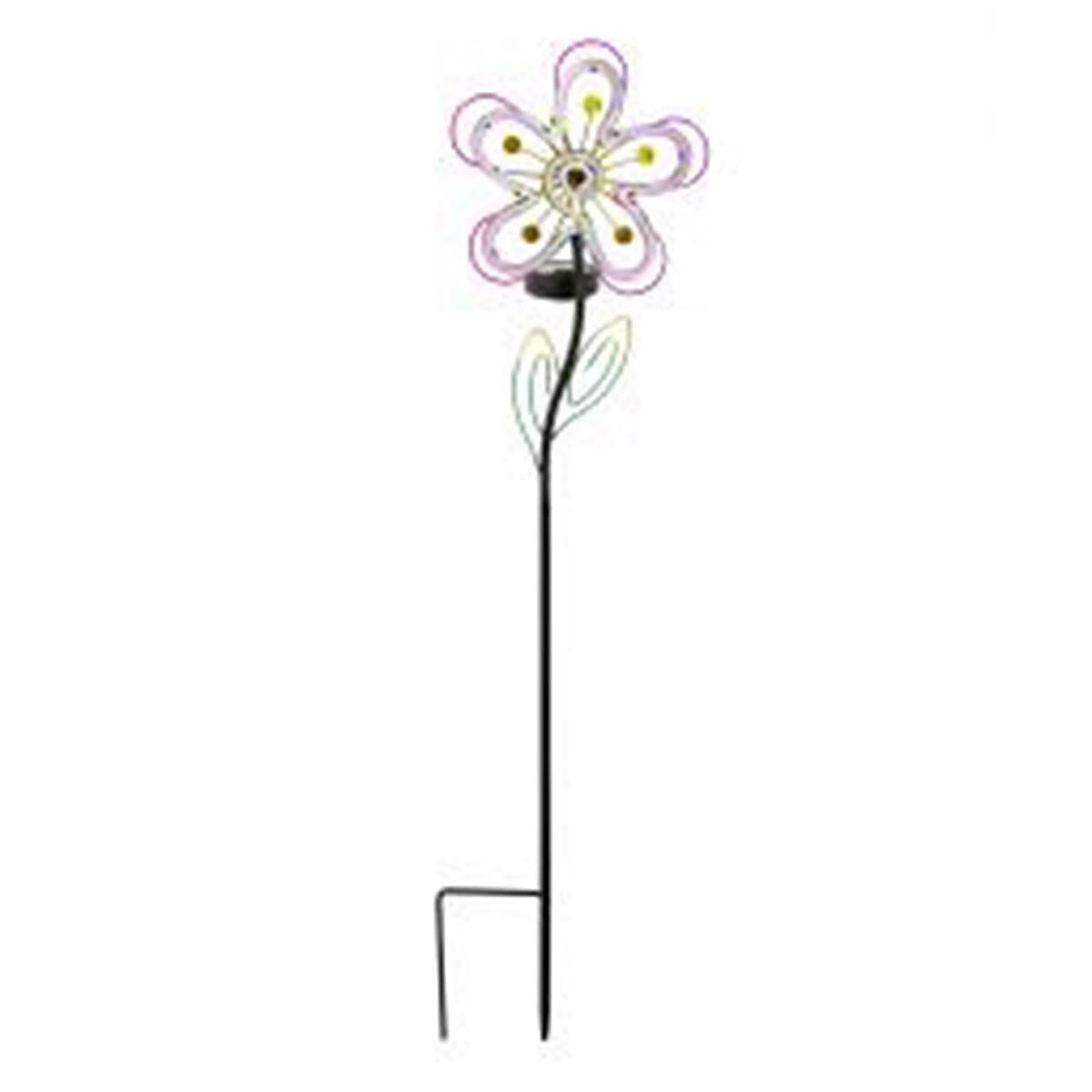 Floral LED Solar Garden Water Resistant Stick Light