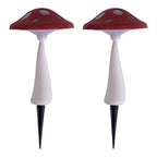 Solar Light Red and White Toadstool with Multicolour Light.