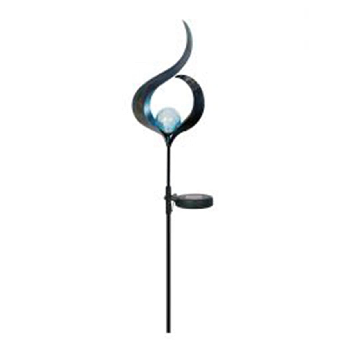 Vintage Swan LED Solar Ground Water Resistant Spike Light - 8 Hour Run Time - Blue