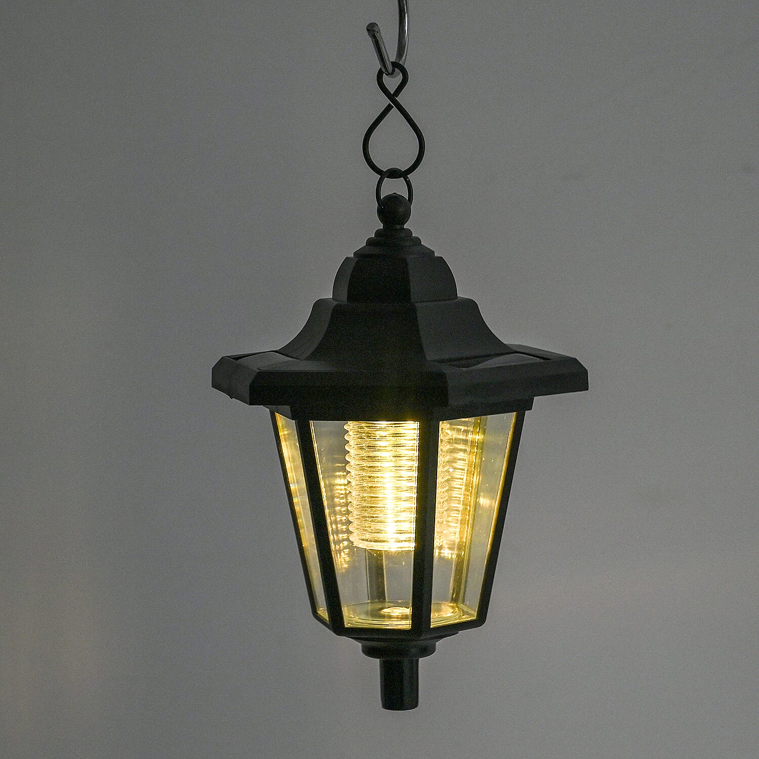 Fairy Silhouette Solar Lantern - Black