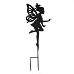 Fairy Silhouette Solar Lantern - Black