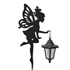 Fairy Silhouette Solar Lantern - Black