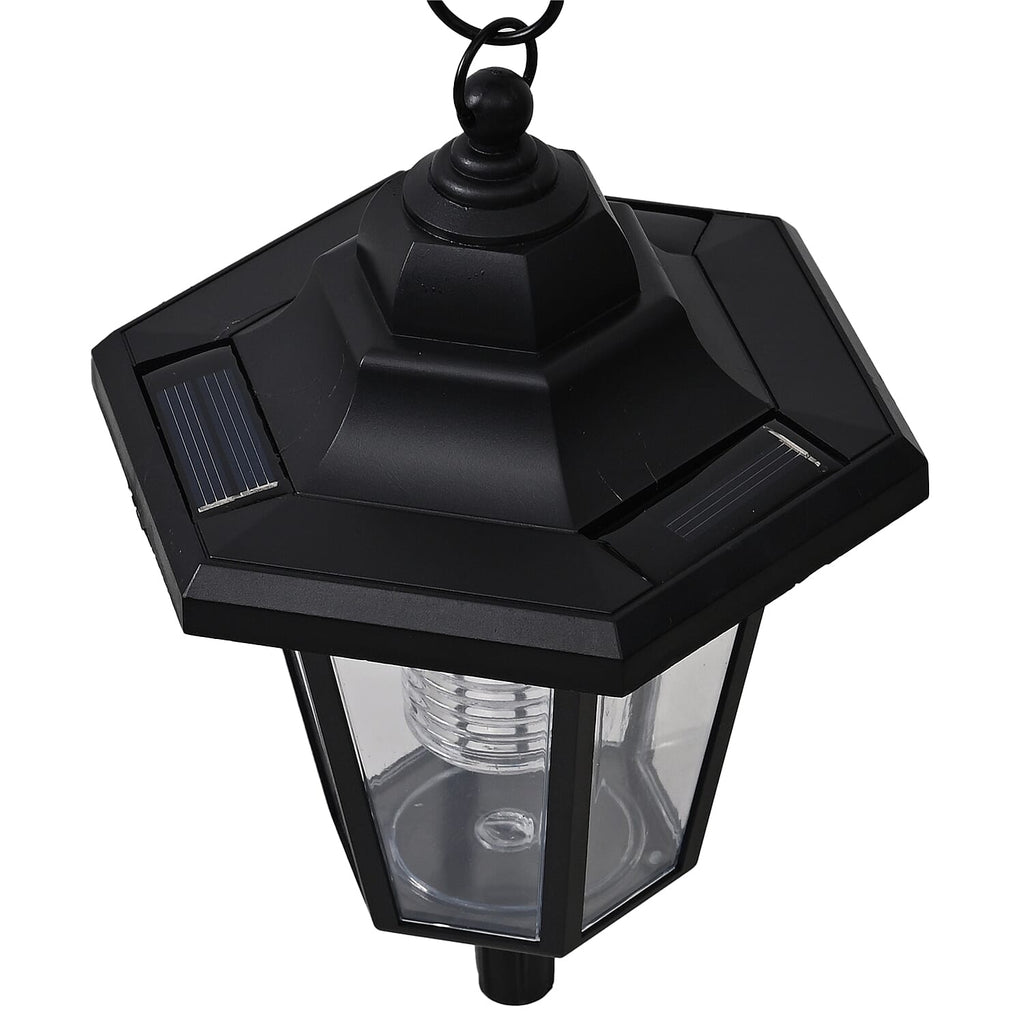 Fairy Silhouette Solar Lantern - Black