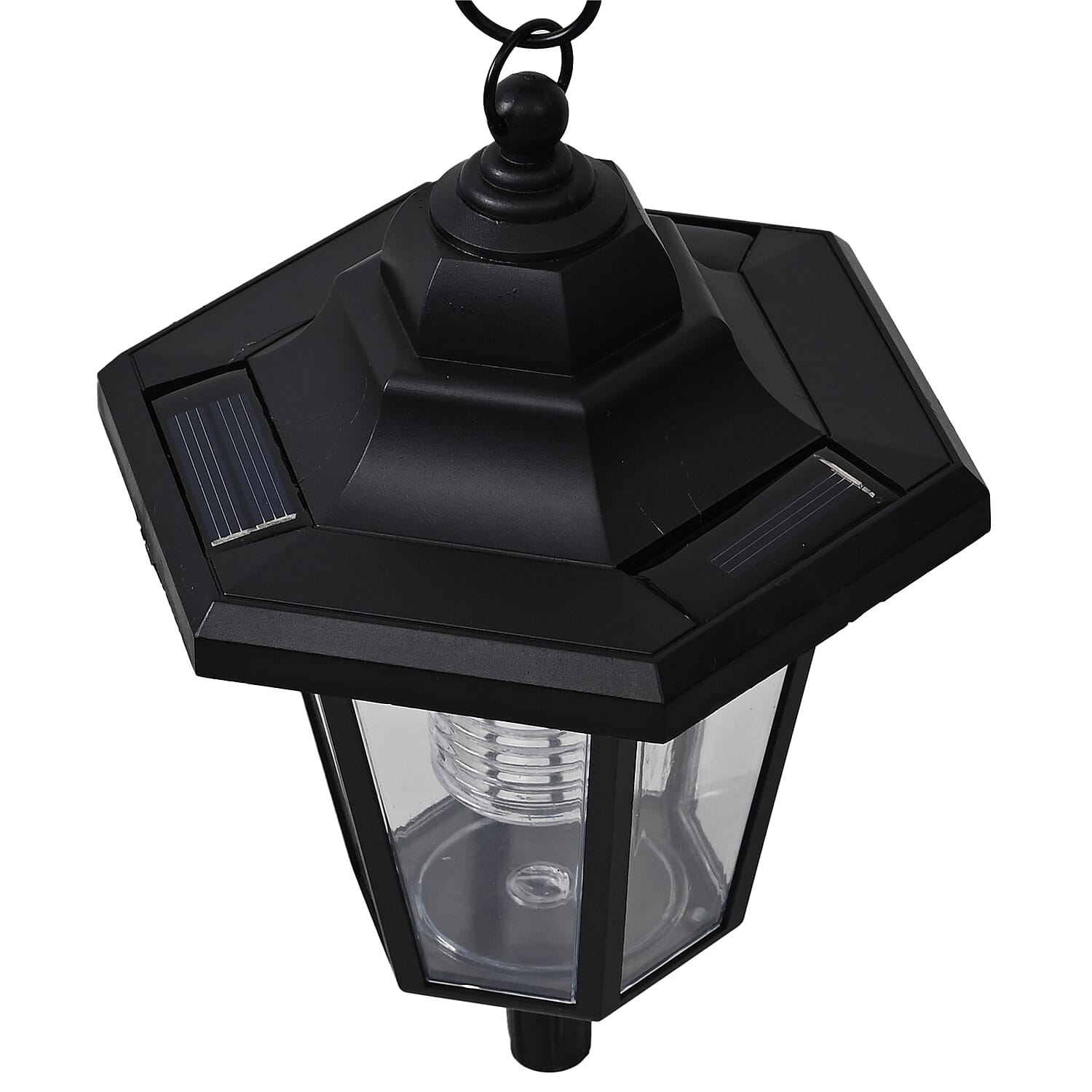 Fairy Silhouette Solar Lantern - Black