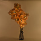 Set of 2 Faux Cherry Blossom Branches with Warm White LED Lights - Champagne