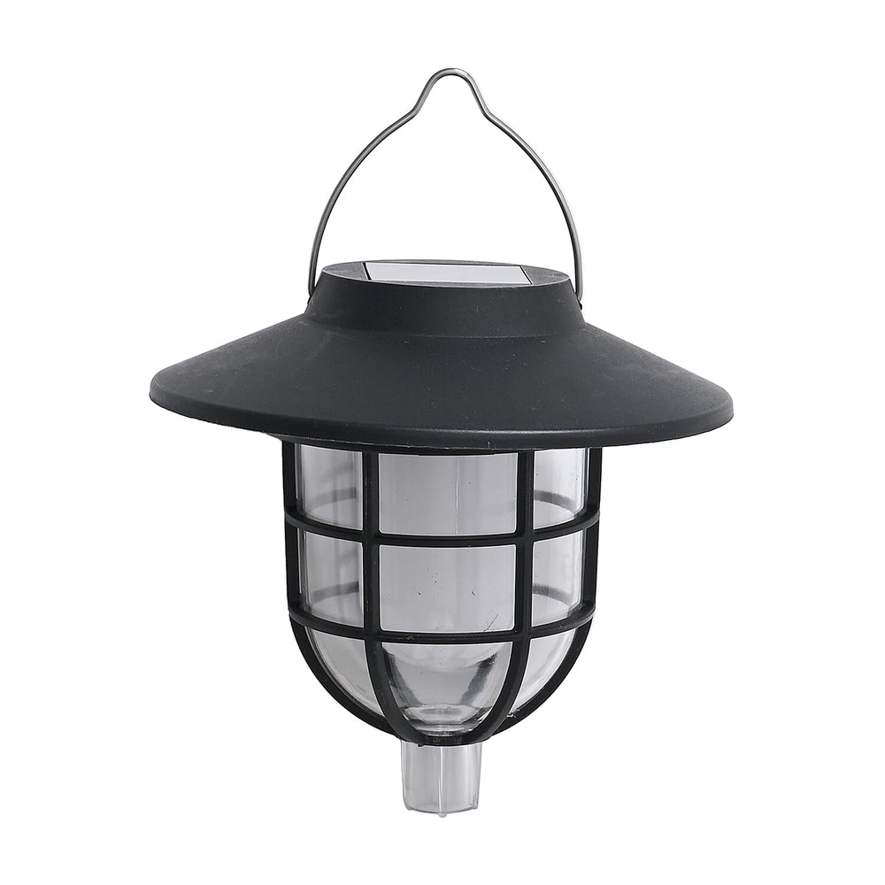 6 Solar Flickering Flame Pathway LED Lights - Grey