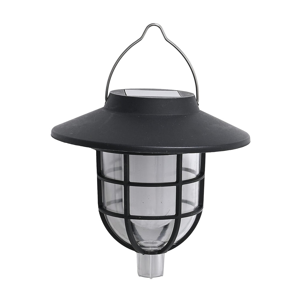 6 Solar Flickering Flame Pathway LED Lights - Grey