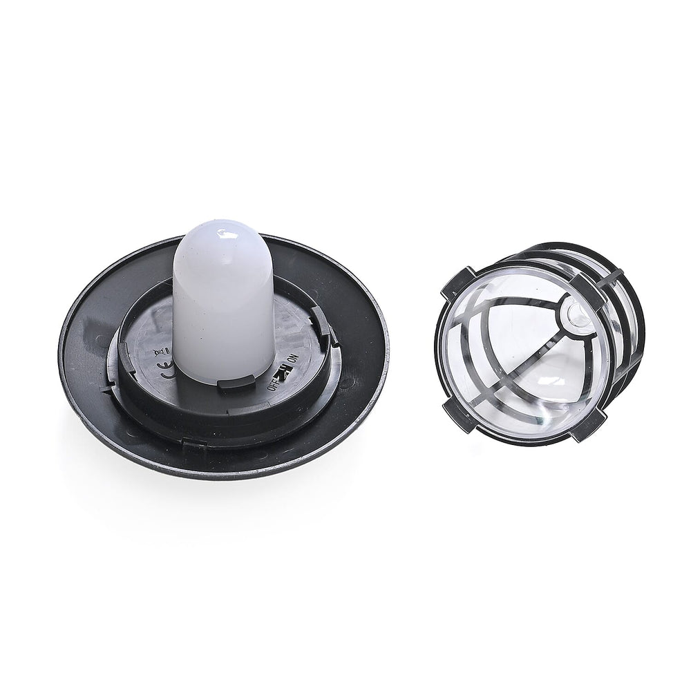 6 Solar Flickering Flame Pathway LED Lights - Grey