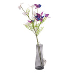 THE HOME DECOR -Set of 2 Faux Flower Butterfly Branches with Warm White LED Lights - White - Purple