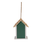 Wooden Bird Mansion (Size 20x15x13 cm) - Green