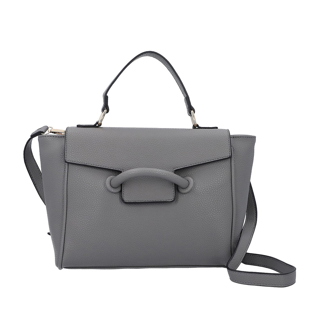 PASSAGE Convertible Bag with Detachable Long Strap (Size 26x22x10 Cm) - Grey