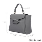 PASSAGE Convertible Bag with Detachable Long Strap (Size 26x22x10 Cm) - Grey