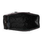 PASSAGE Geometric Pattern Travel Bag With Metallic Zip Closure - Handle Drop - Brown