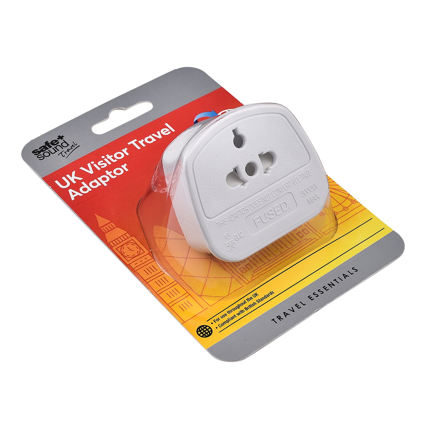 NOT FOR SALE UK Visitor Travel Adaptor