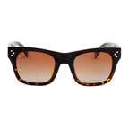 PRIVE REVAUX The Classic - Polarized Two-Tone Square Sunglasses with Brown Gradient Lenses