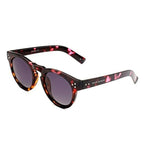 PRIVE REVAUX The Warhol - Retro Polarized Purple Tortoise Round Sunglasses with UV400 Gradient Lens