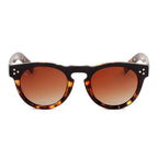 PRIVE REVAUX The Warhol - Retro Round Polarized Sunglasses, Tortoise Frame - UV400 Brown Gradient Lens