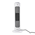 PTC Heater with Remote Control and Light Option (Size 62x22x22 Cm) - Black