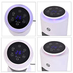 PTC Heater with Remote Control and Light Option (Size 62x22x22 Cm) - Black
