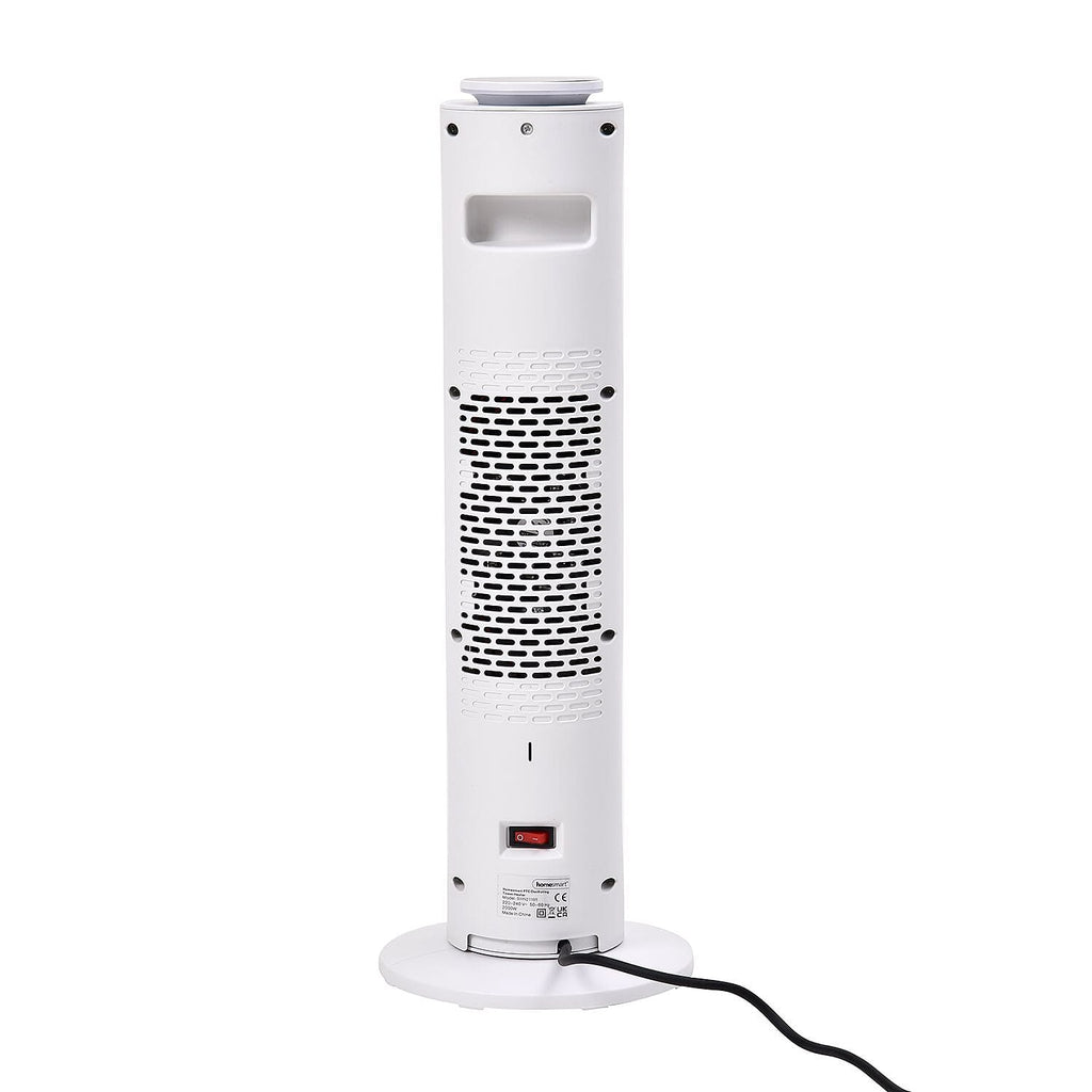 PTC Heater with Remote Control and Light Option (Size 62x22x22 Cm) - Black