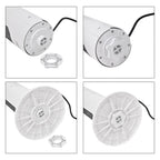 PTC Heater with Remote Control and Light Option (Size 62x22x22 Cm) - Black