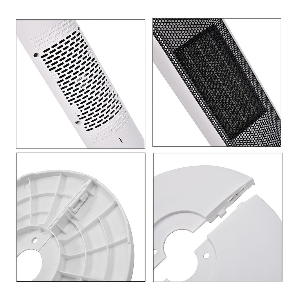 PTC Heater with Remote Control and Light Option (Size 62x22x22 Cm) - Black