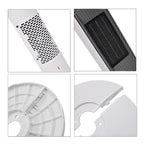 PTC Heater with Remote Control and Light Option (Size 62x22x22 Cm) - Black