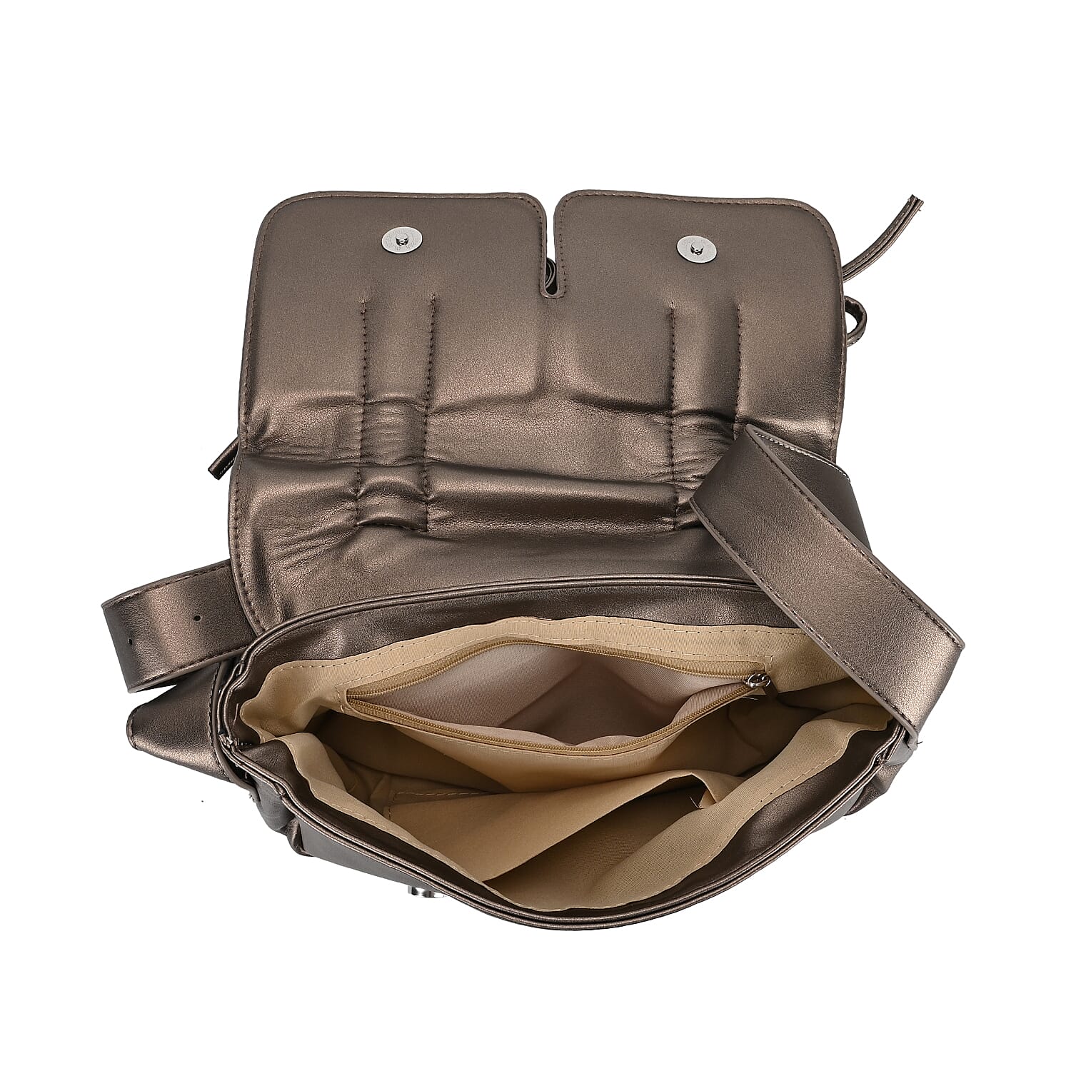Stylish Bowknot Design Crossbody Bag (Size 27x8x12 cm) - Gunmetal