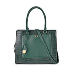 PU Crocodile Crossbody Bag (Size 35x12x25 cm) - Olive & Olive