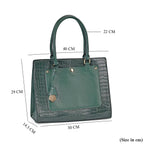 PU Crocodile Crossbody Bag (Size 35x12x25 cm) - Olive & Olive