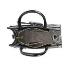 Snake Embossed Crossbody Bag - Black Leopard