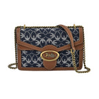 New Designer Launch GUANCHI New York Oval Pattern Crossbody Bag - Blue Oxford