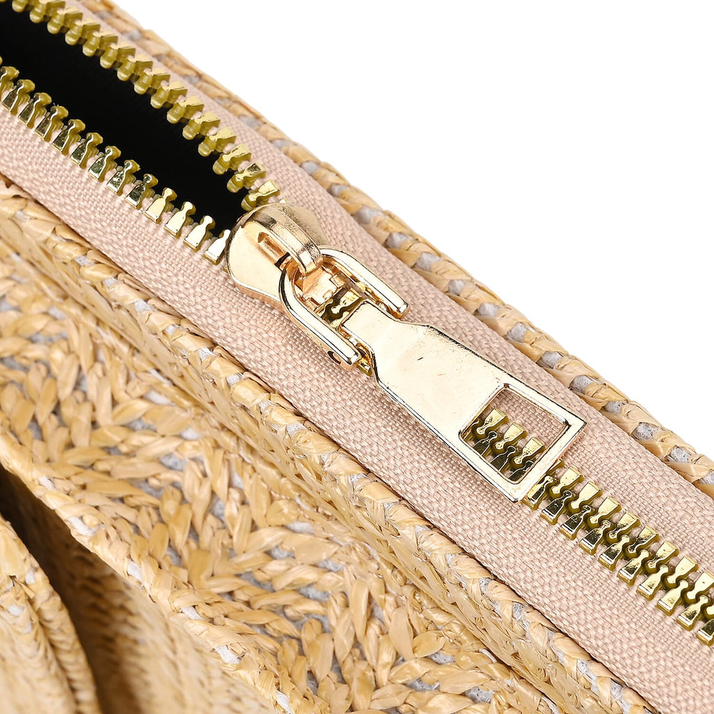 Leatherette Crossbody Cellphone Bag with Long Strap - Beige