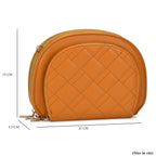 PU Patterned Crossbody Bag (Size 21x4x15 cm) - Brown & Black