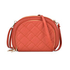 PU Patterned Crossbody Bag (Size 21x4x15 cm) - Red & Black