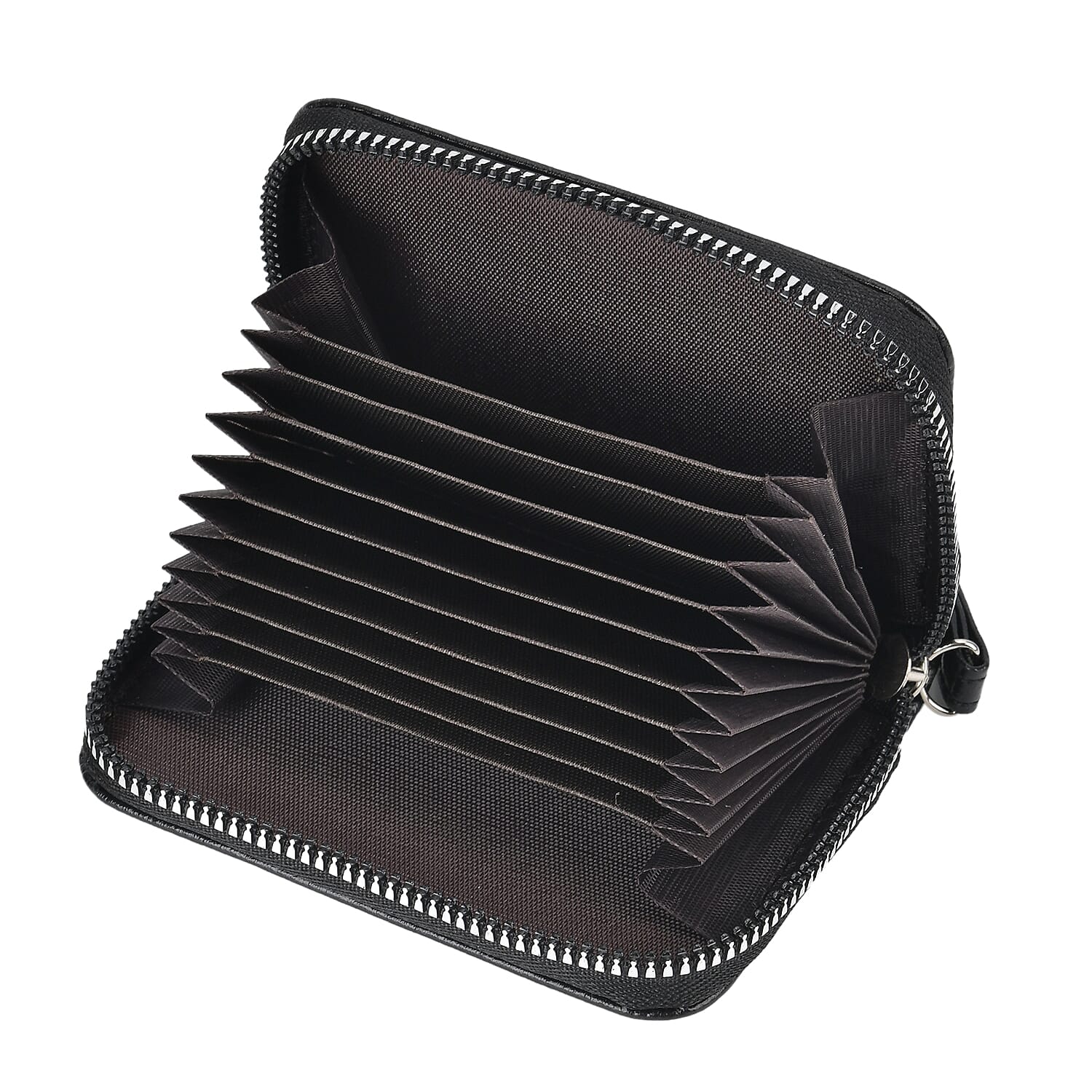set of 2 - Classic PU Patterned Crossbody Bag (Size 21x7x15 cm) - Black & Black