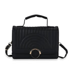 Designer Inspired 2-in-1 PU Crossbody Bag (Size 21x8x14 cm) - Black & White