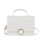 Designer Inspired 2-in-1 PU Crossbody Bag (Size 21x8x14 cm) - White