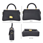 Closeout deal Top Handle Crossbody Bag with Detachable - Adjustable Strap - Black