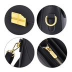 Closeout deal Top Handle Crossbody Bag with Detachable - Adjustable Strap - Black