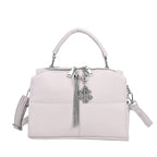 PU Patterned Crossbody Bag (Size 25x13x18 cm) - Grey & Black