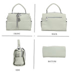 Leatherette Crossbody Bag with Tassel - Dollar Accessories - Olive