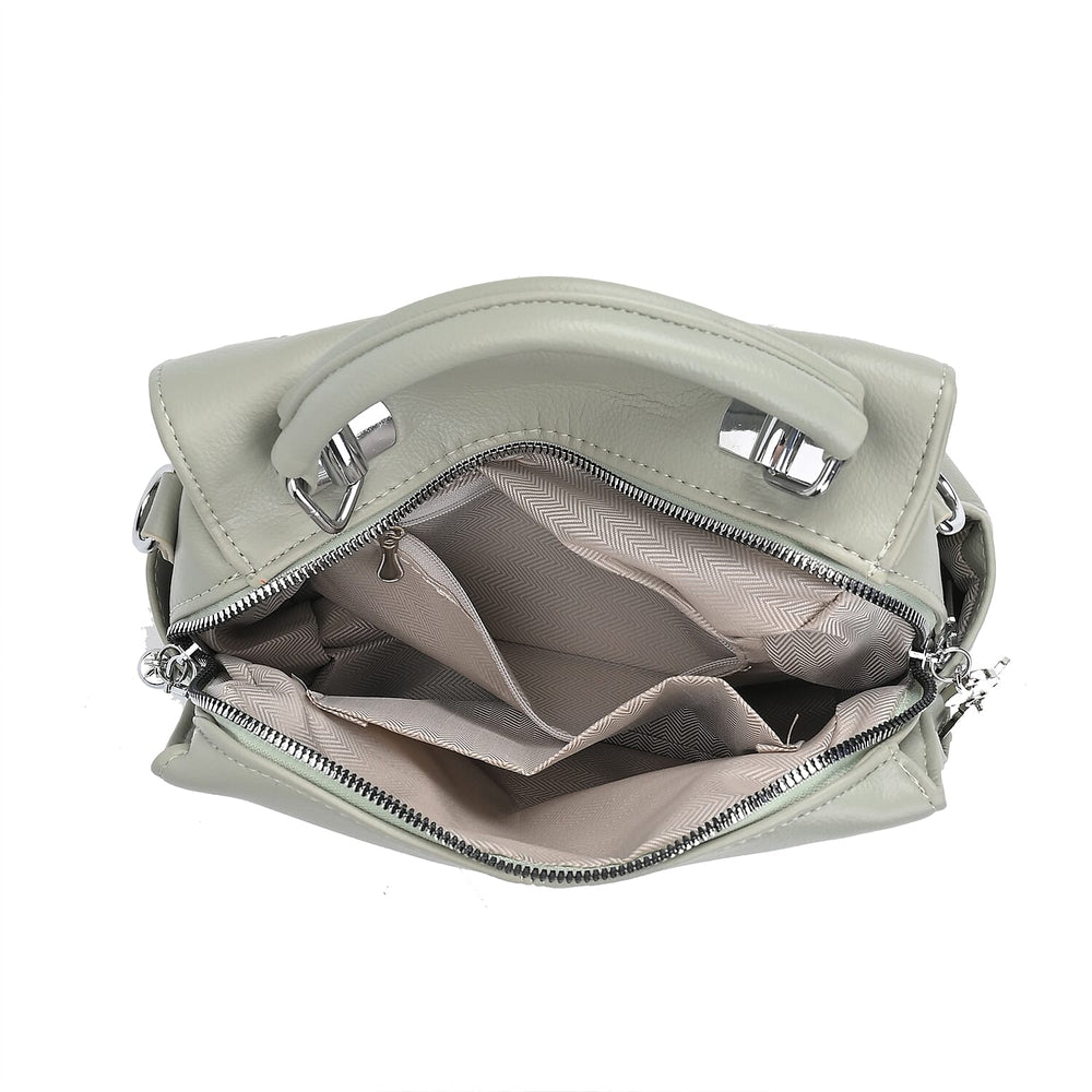 Leatherette Crossbody Bag with Tassel - Dollar Accessories - Olive