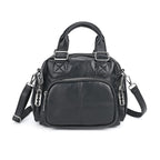 Solid Multi Pocket Crossbody Bag (Size 27x15x19 cm) - Black